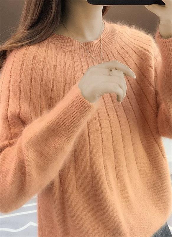 Ombeline Fluffy Knit Sweater