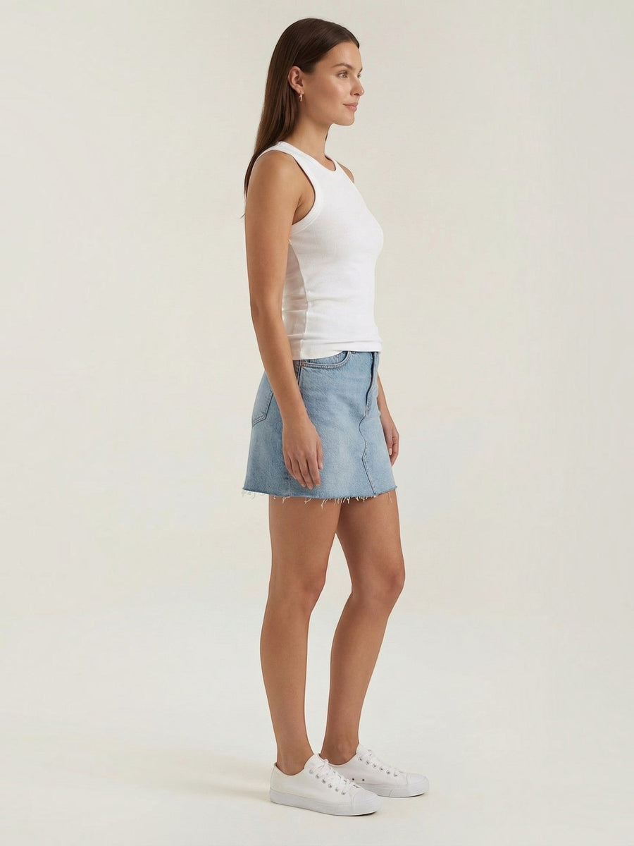 Evangeline Ribbed Racerback Tank Top