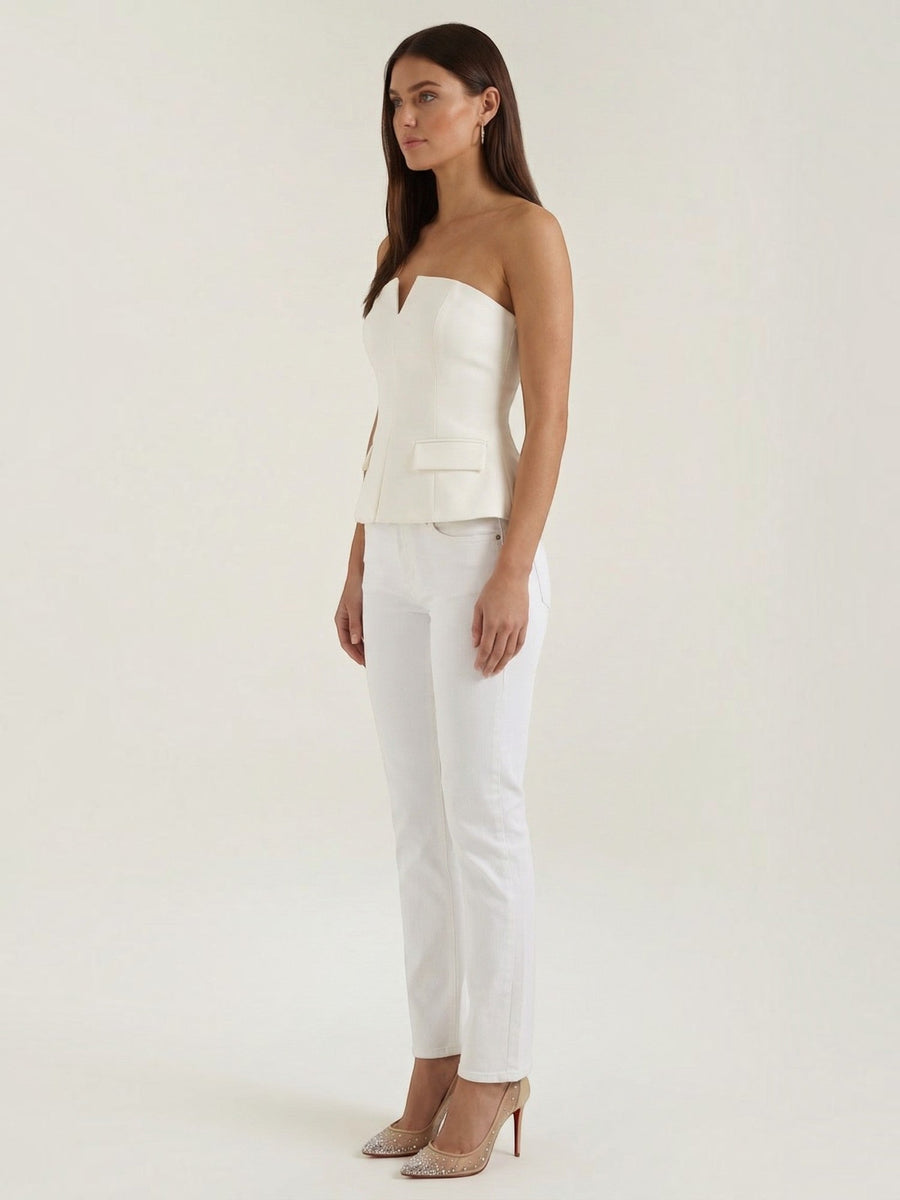 Eden Off Shoulder V Neck Top
