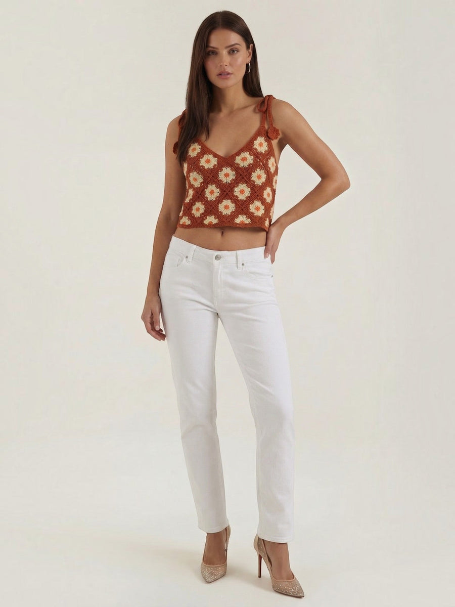 Gretchen Floral Crochet Cami Top