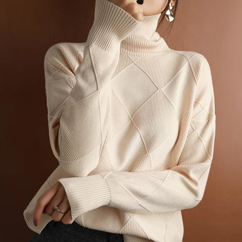 Feodora Soft Relaxed Turtleneck Sweater
