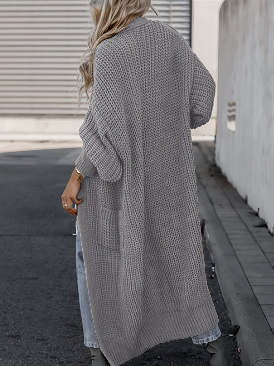 Rosalind Long Knit Cardigan with Pockets