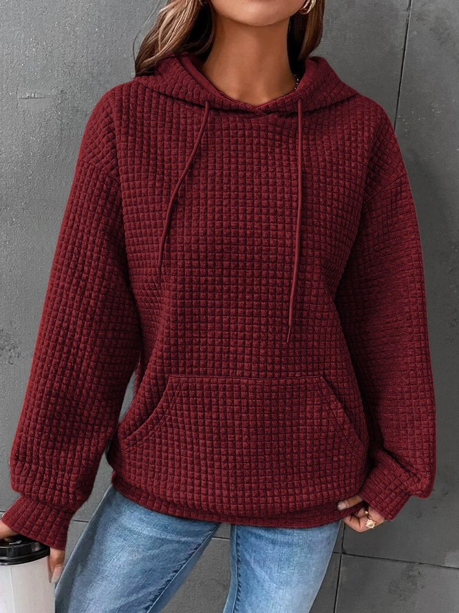 Kyra Waffle Knit Oversized Hoodie