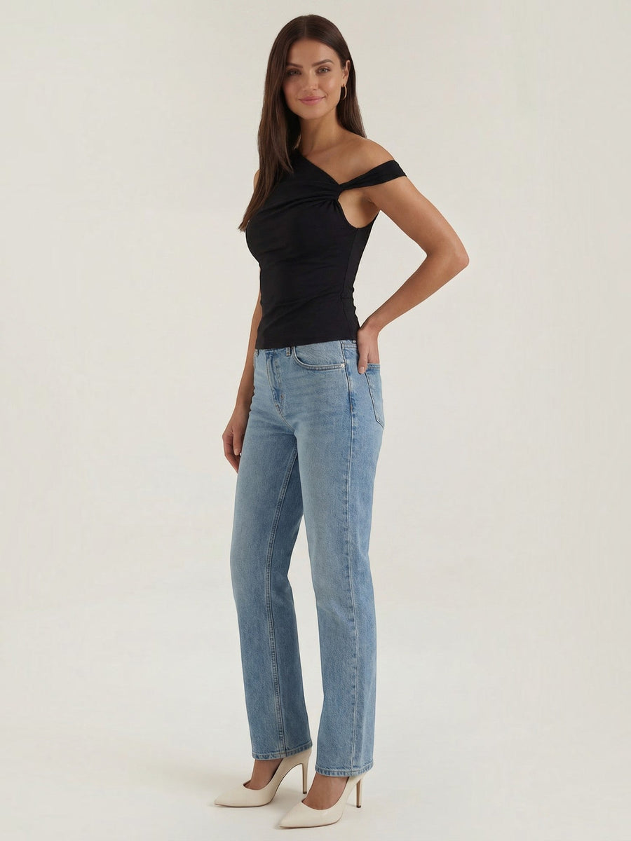 Celia One Shoulder Twist Top