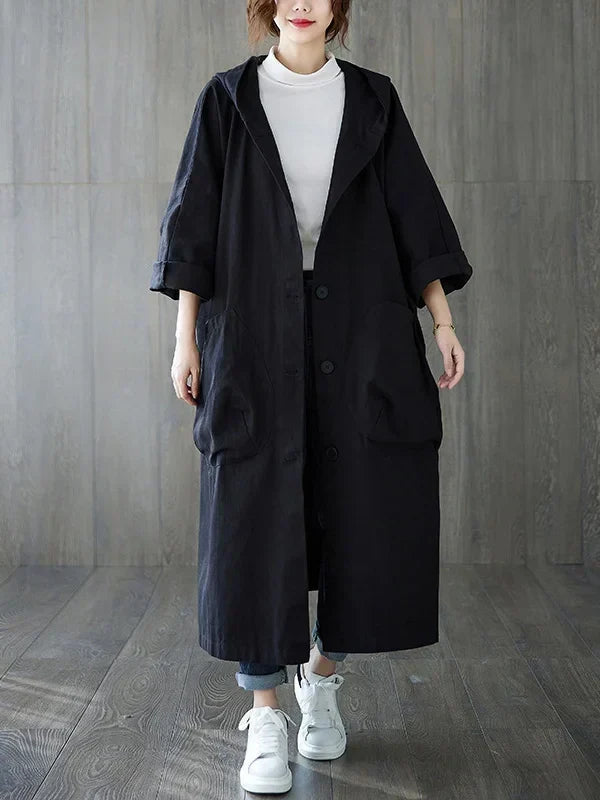 Fosca Long Belted Trench Coat