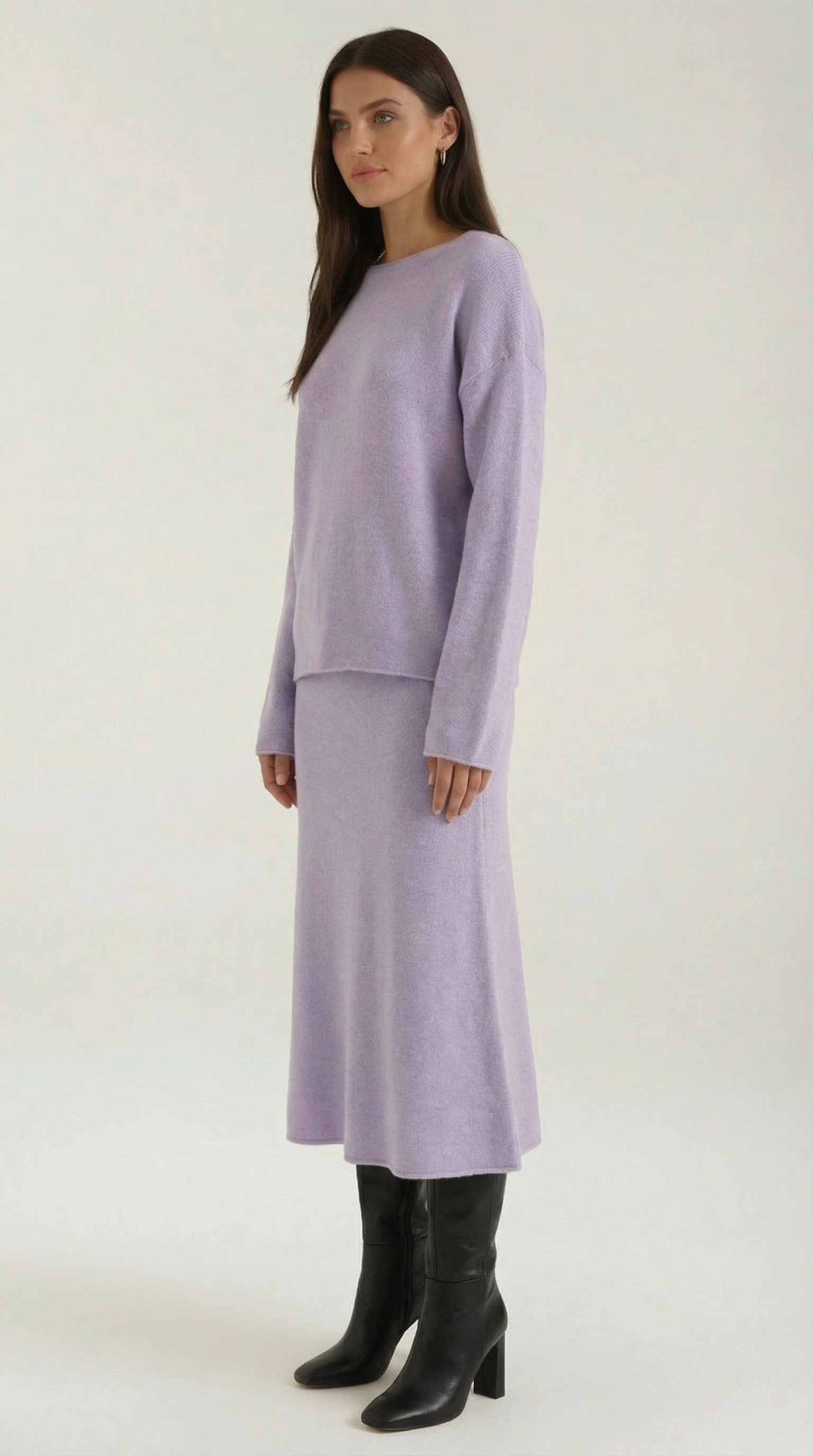 Amy Knitted Top and Skirt Set