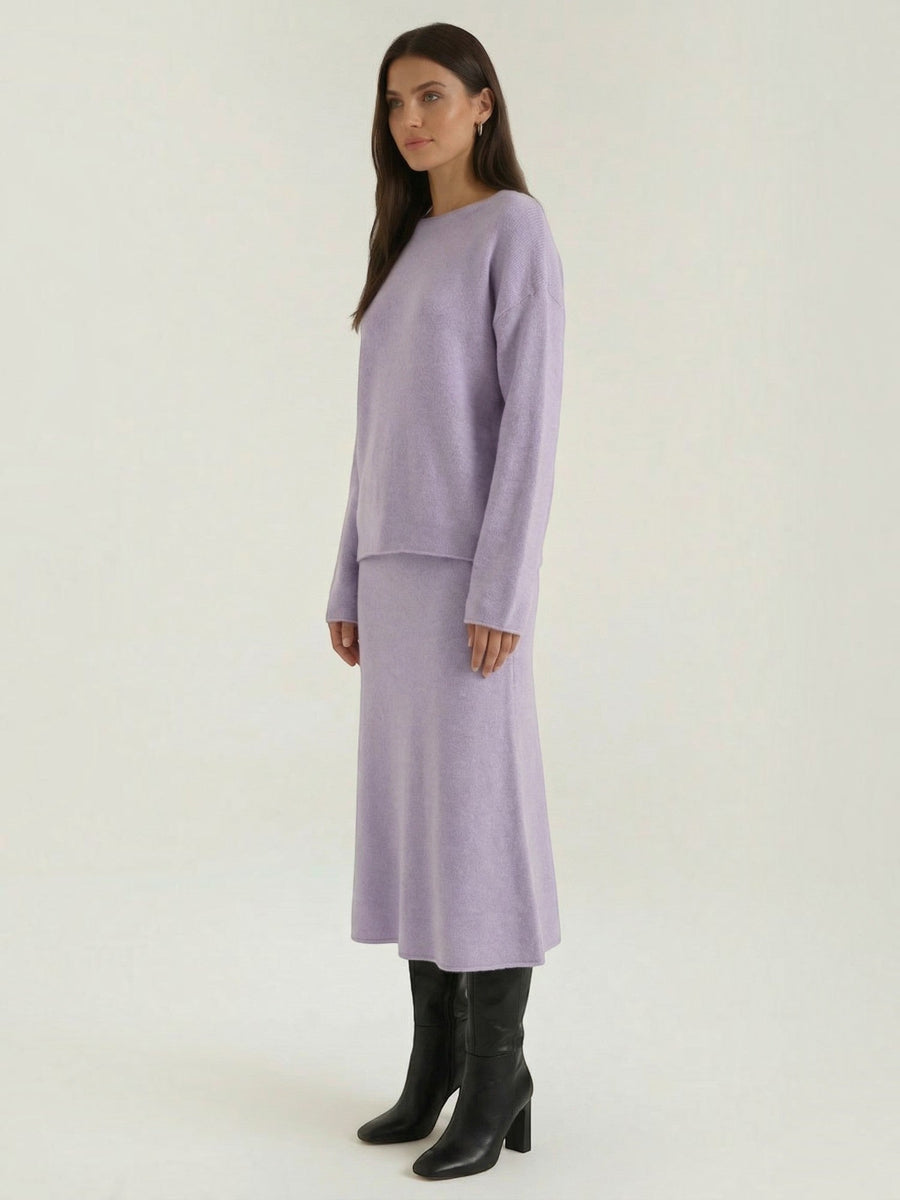 Amy Knit Sweater and Midi Skirt Set