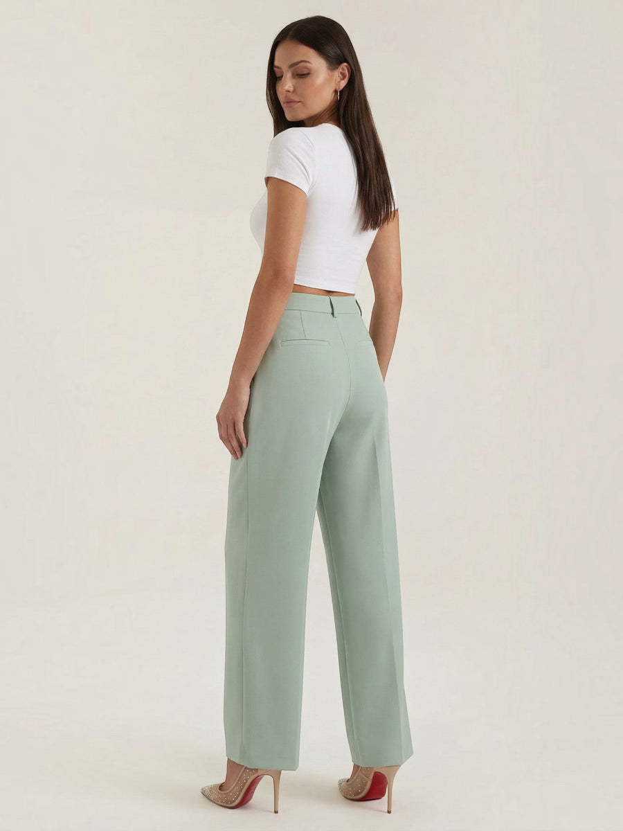 Emma Pleated High Waisted Wide Leg Pants