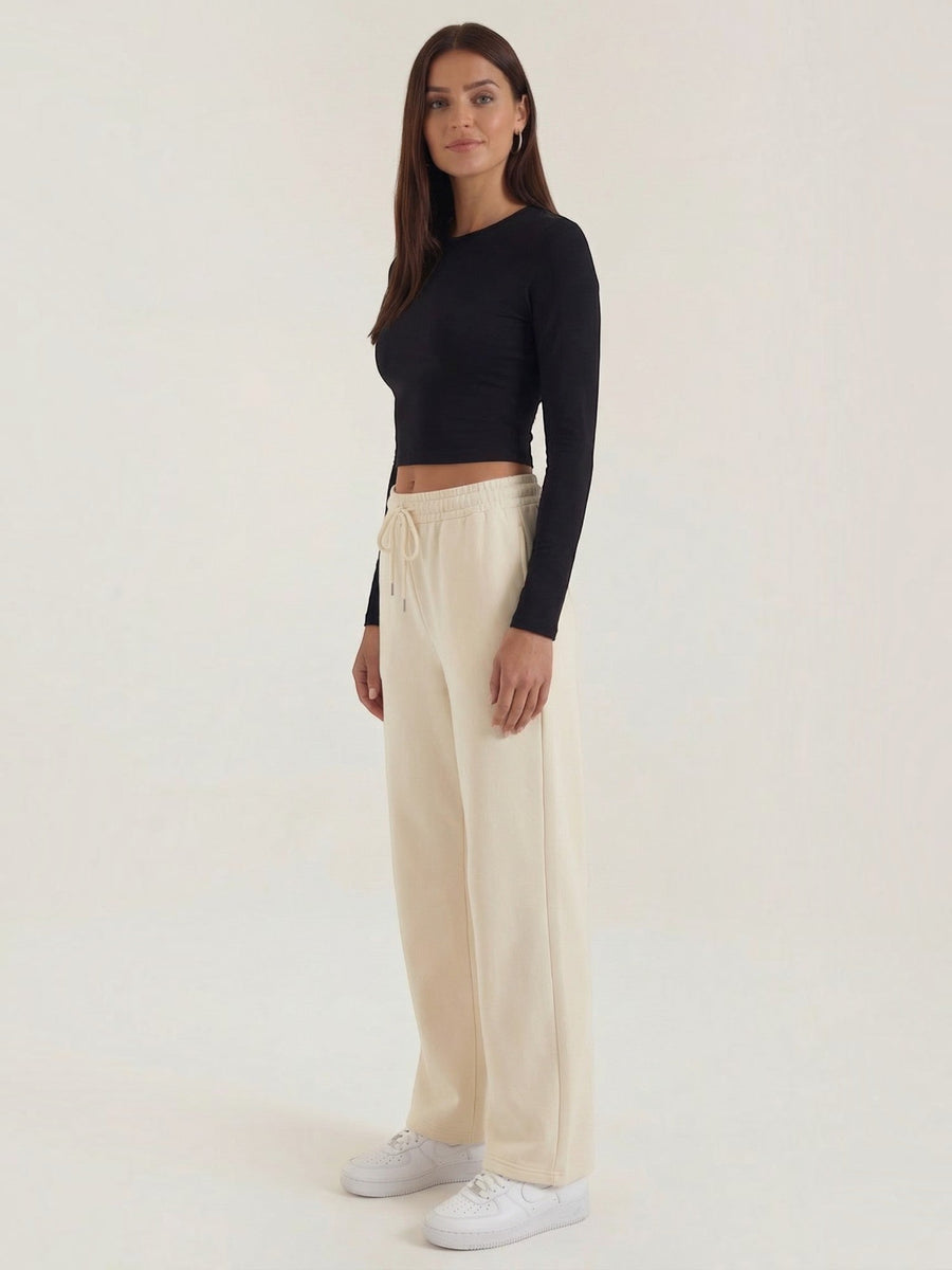 Karen Long Sleeve Cropped Top