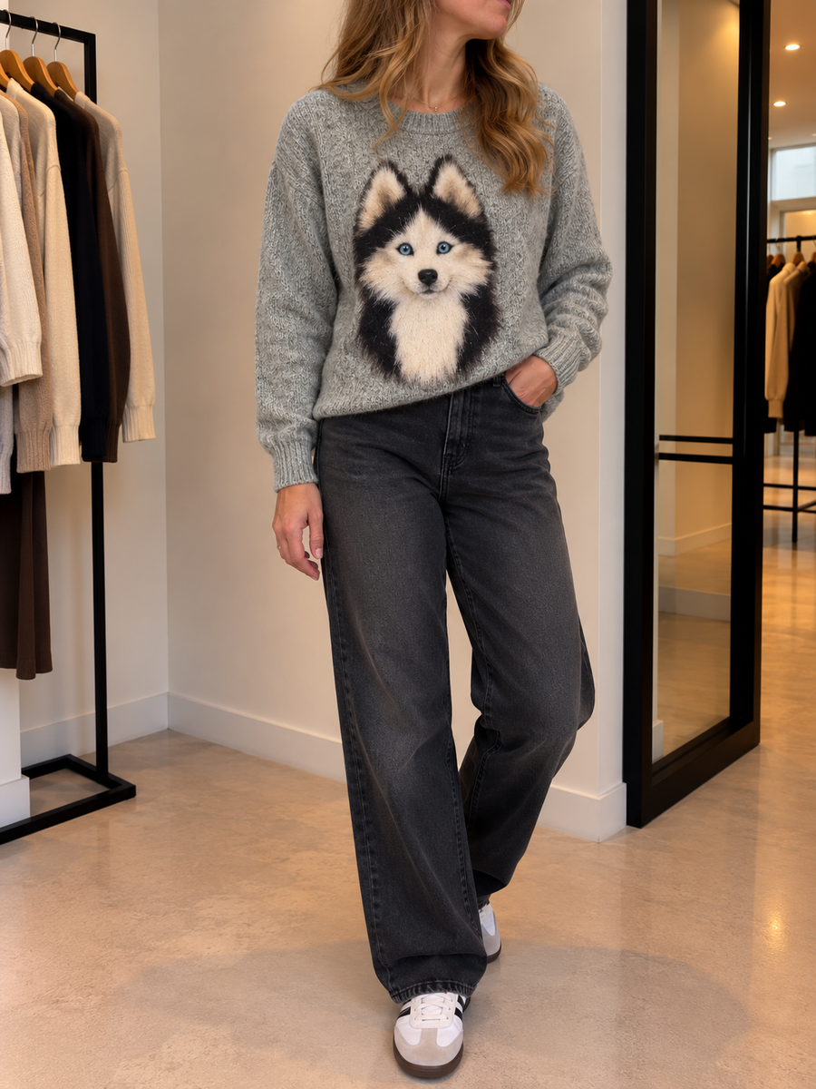 Rieke Printed Casual Sweater