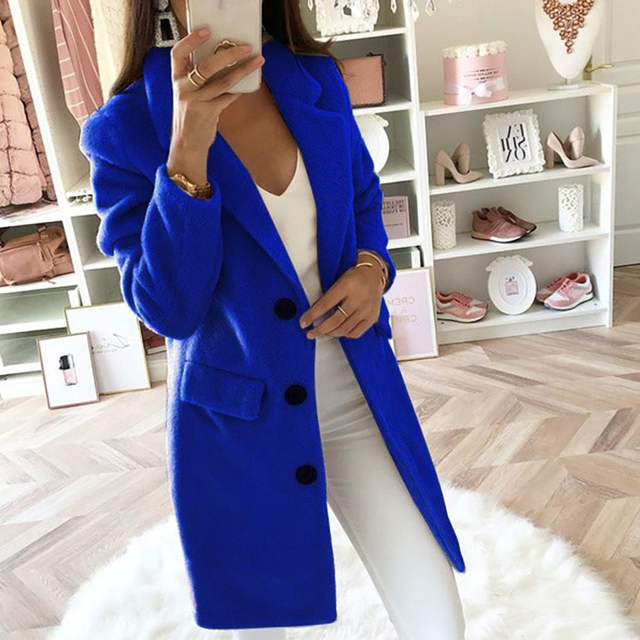 Eliana Double Breasted Longline Blazer Coat
