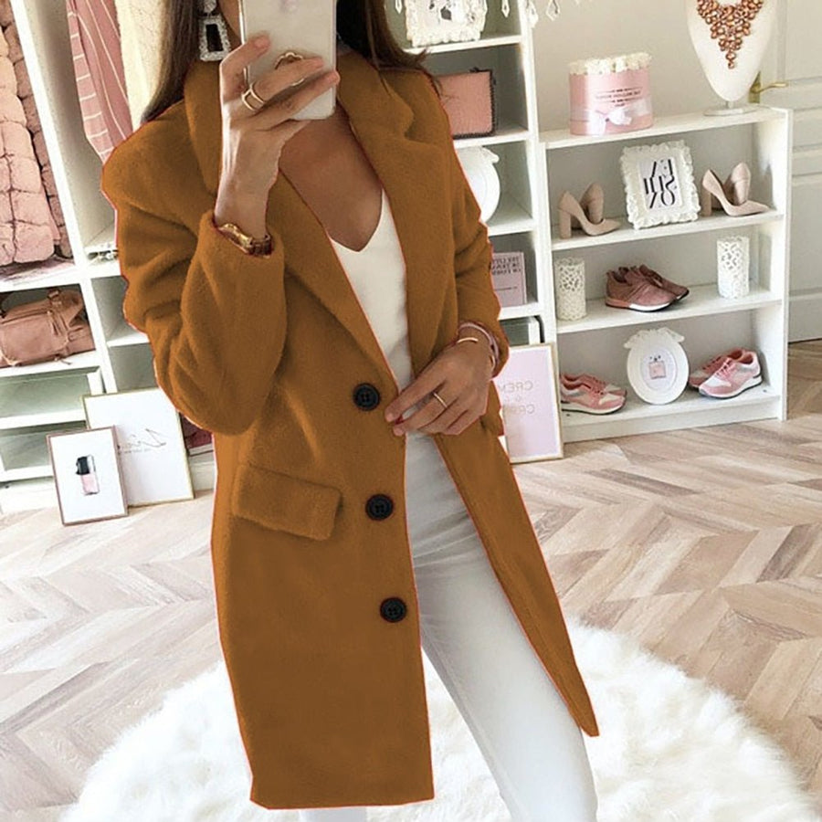 Eliana Double Breasted Longline Blazer Coat
