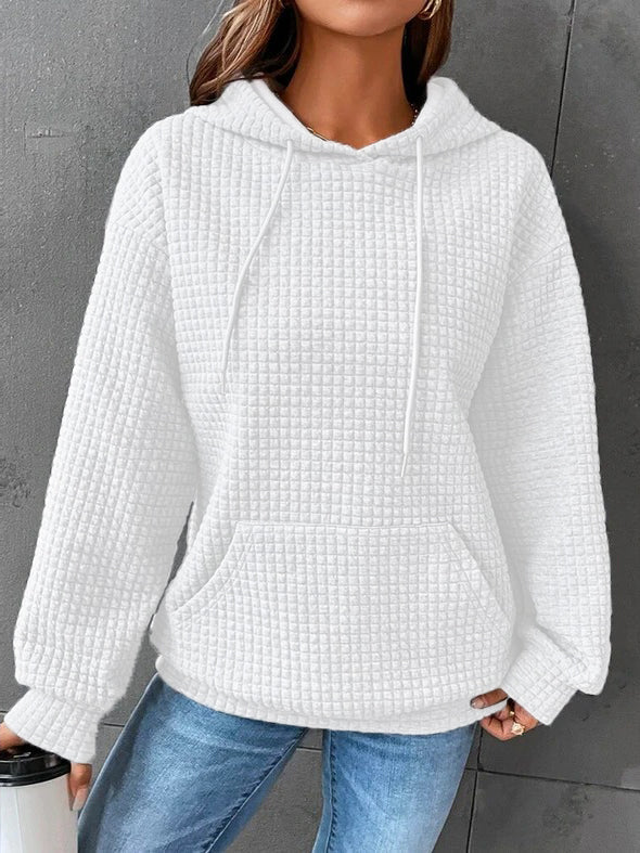 Kyra Waffle Knit Oversized Hoodie