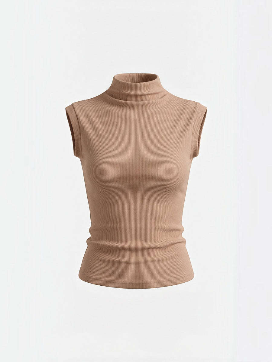 Cassandra Ribbed Turtleneck Top