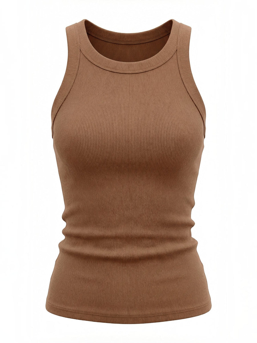 Evangeline Ribbed Racerback Tank Top