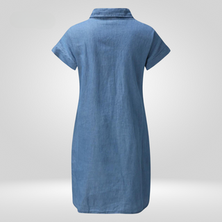 Amelie - Denim Dress - Effortless Elegance