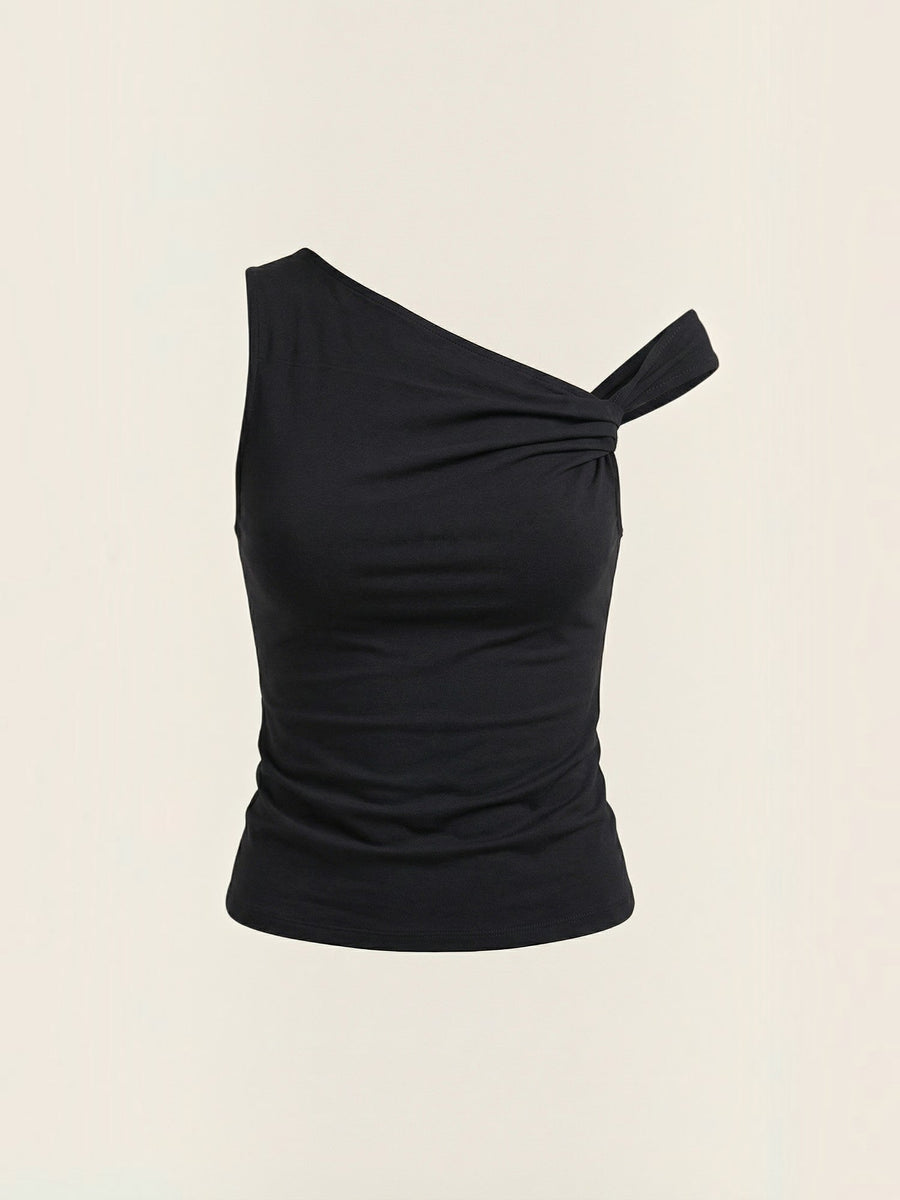 Celia One Shoulder Twist Top