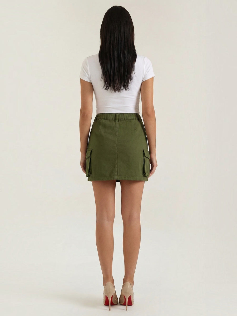 Ivy Cotton Cargo Mini Skirt