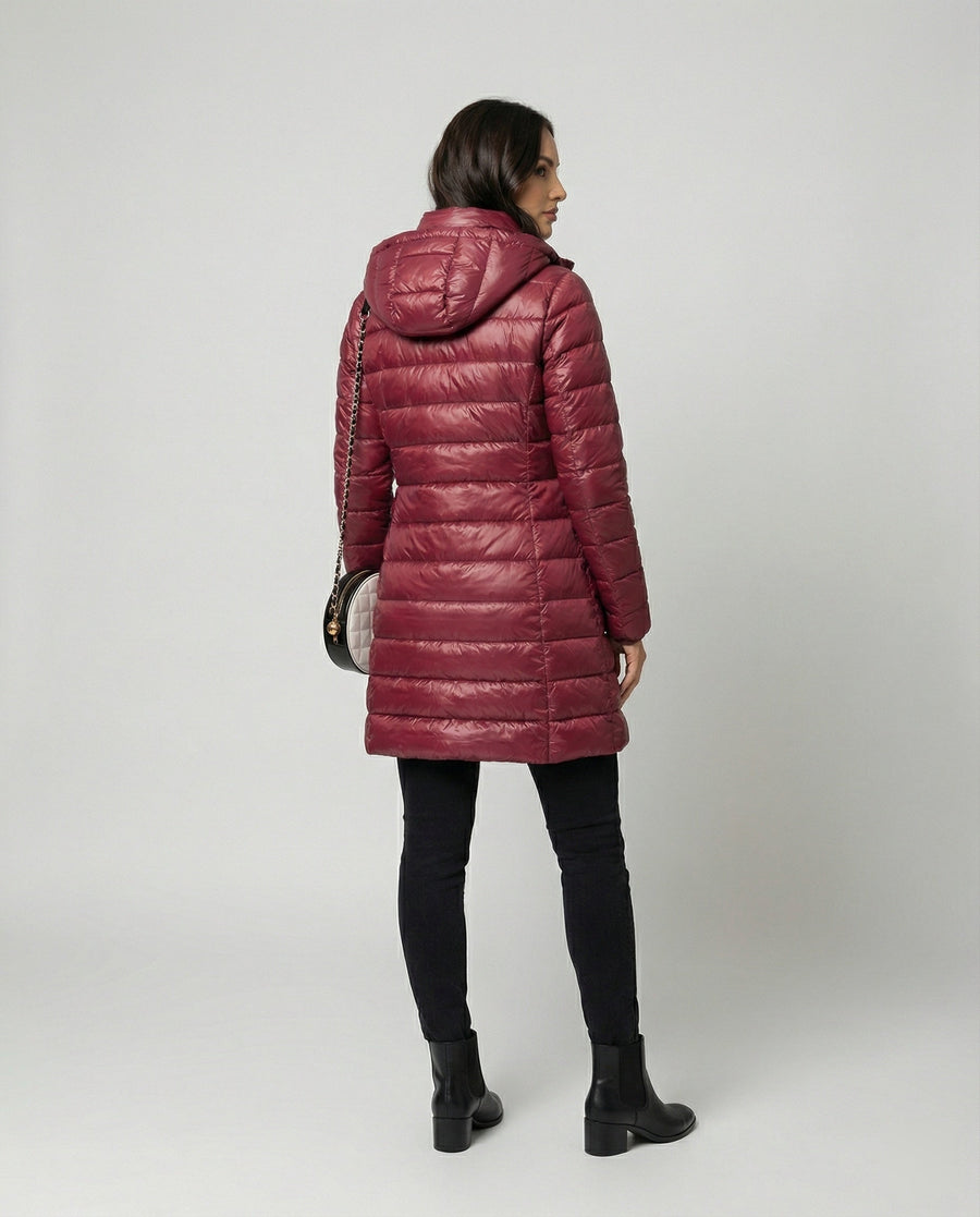 Lia Long Ultralight Hooded Puffer Jacket