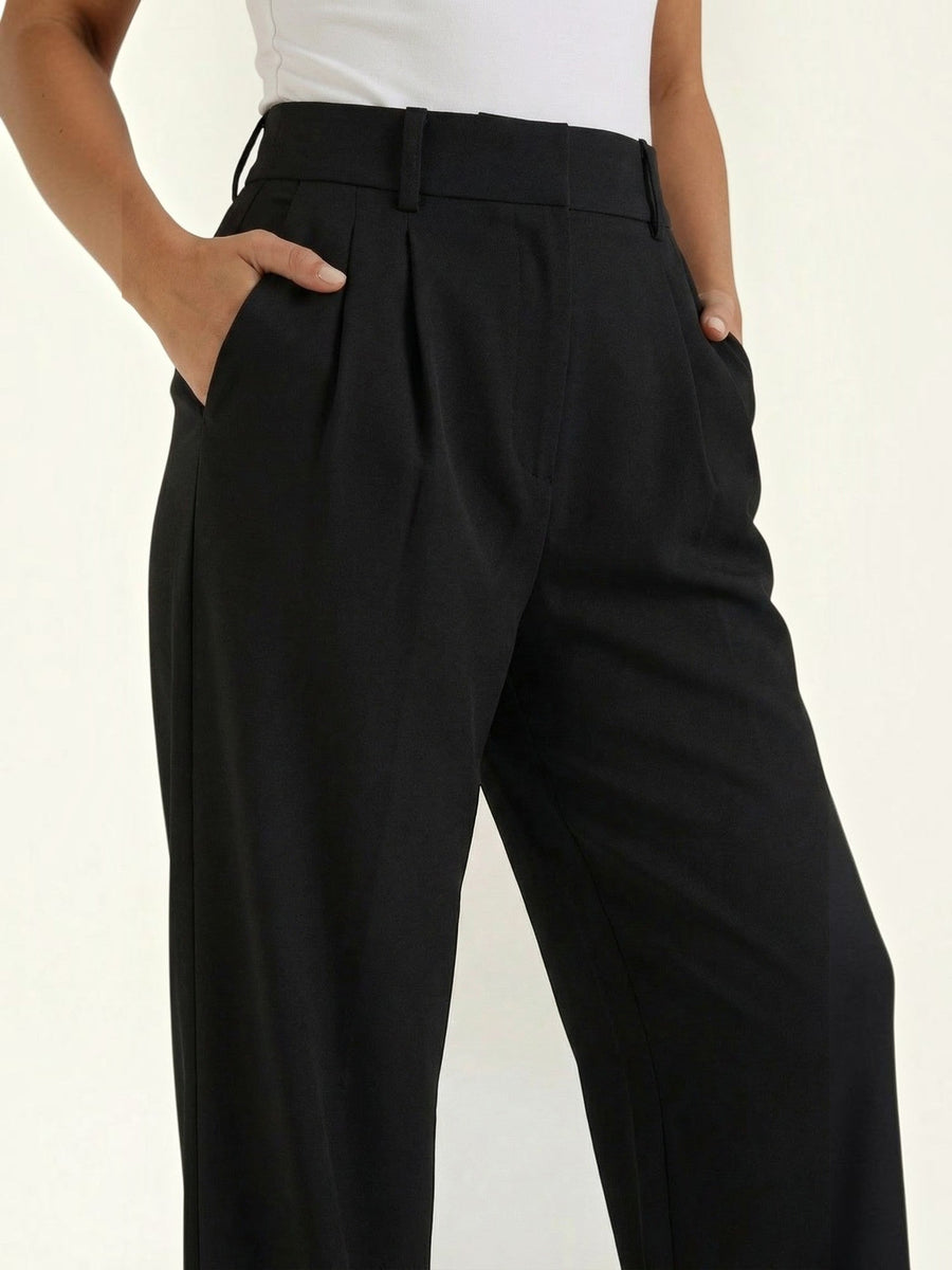Emma Pleated High Waisted Wide Leg Pants