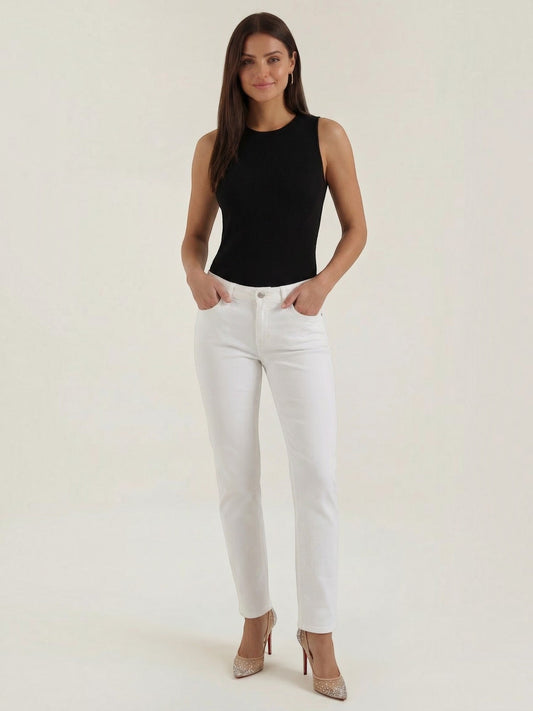 Rain Ribbed Wide Strap Tank Top