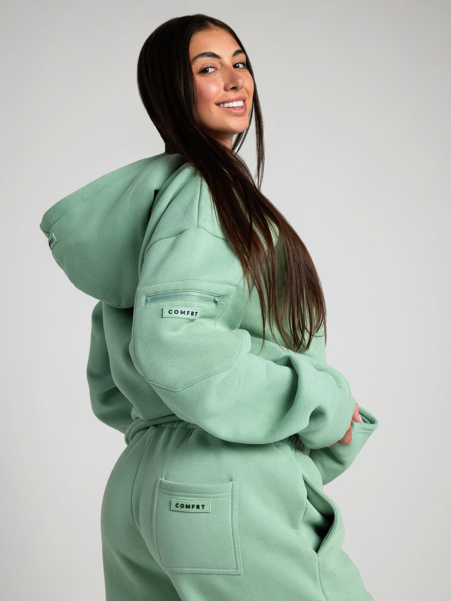 Wiebke Airplane Mode Travel Hoodie with Eye Mask