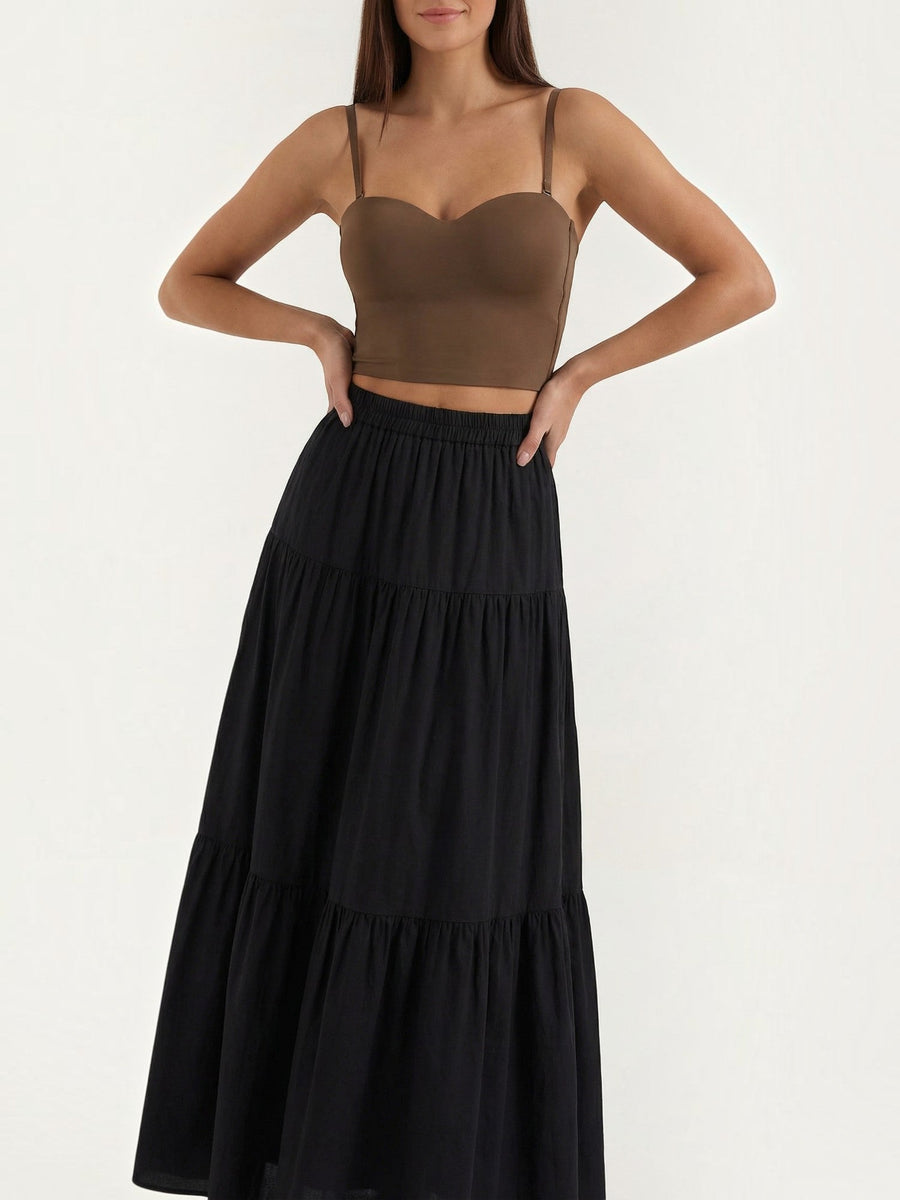 Guinevere Sweetheart Neck Crop Top
