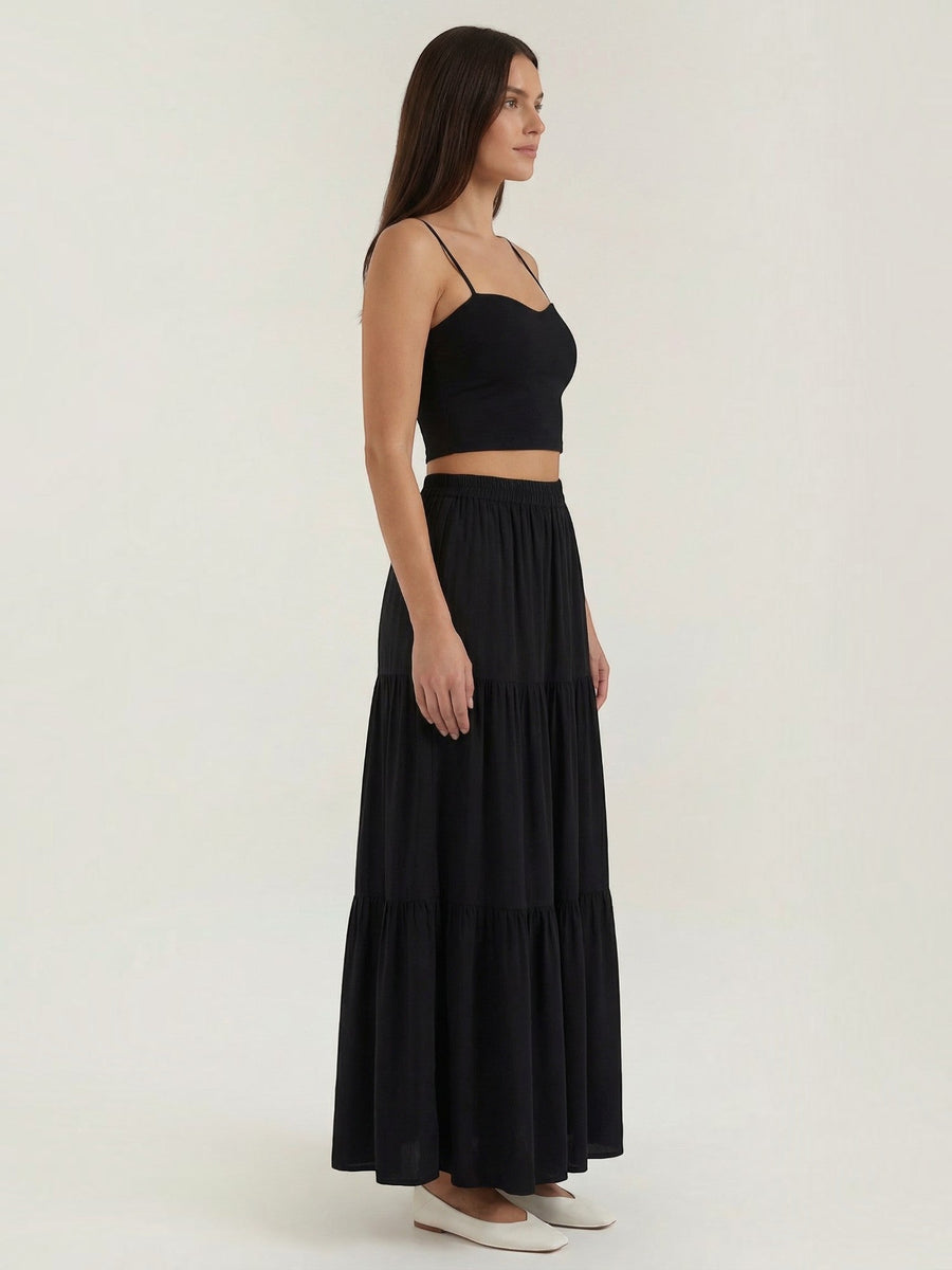 Guinevere Sweetheart Neck Crop Top