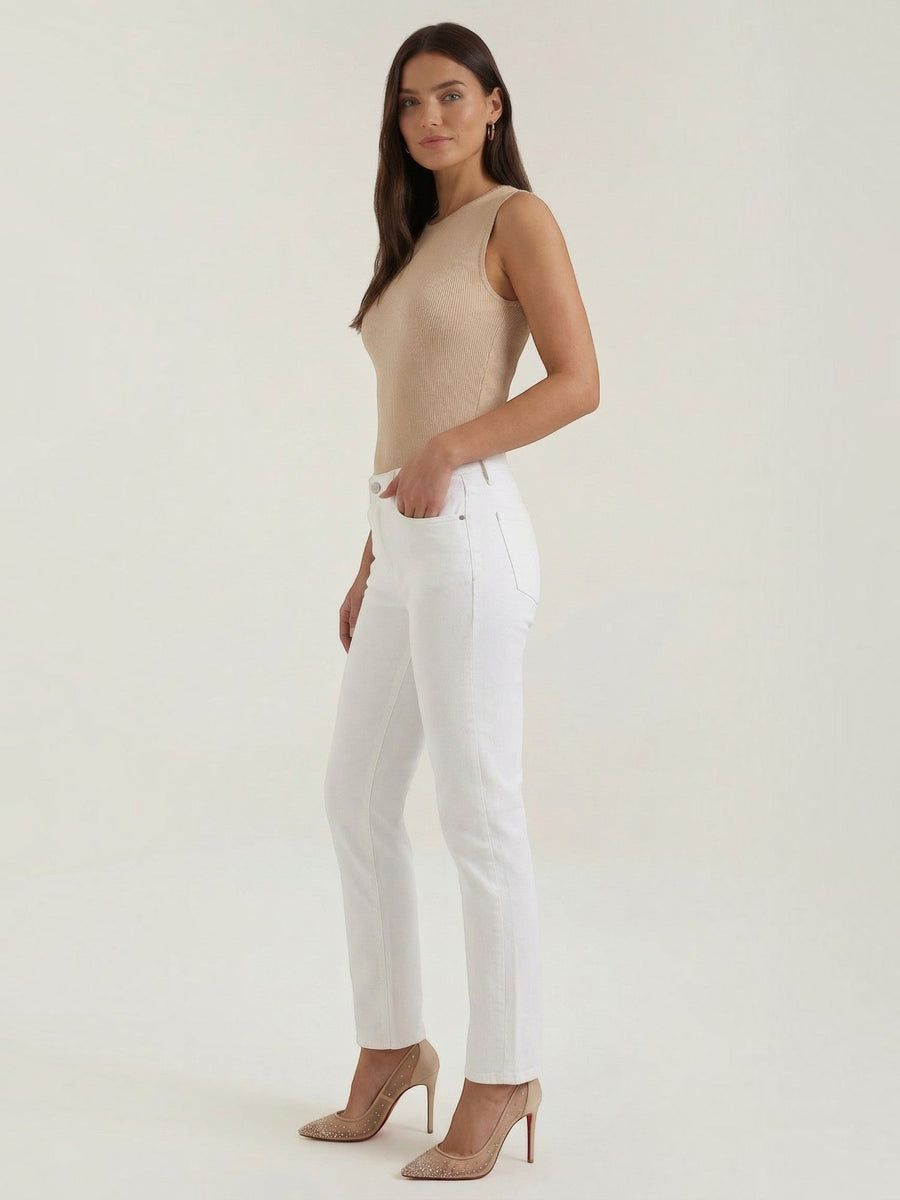 Rain Ribbed Wide Strap Tank Top