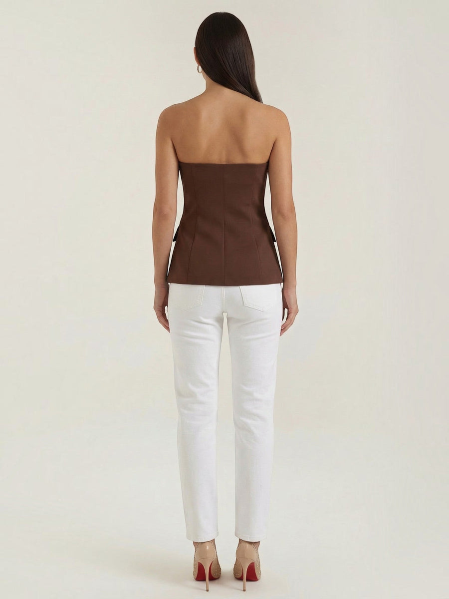 Eden Off Shoulder V Neck Top