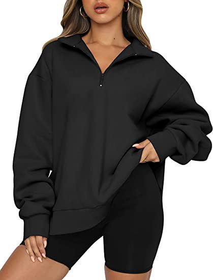 Tatum Half Zip Collared Sweatshirt
