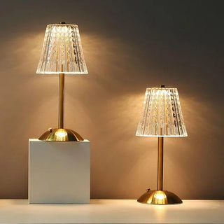 Pharos - Golden crystal table lamp