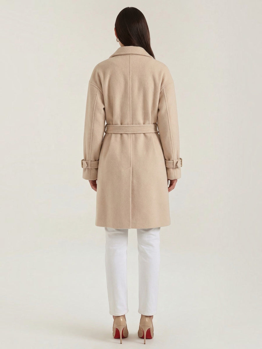 Orinthia Double Breasted Belted Winter Coat