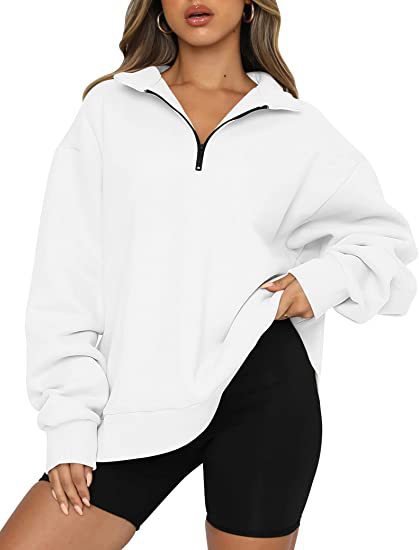 Tatum Half Zip Collared Sweatshirt