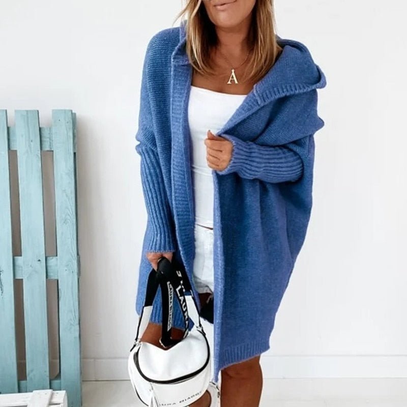 Eugenie Oversized Hooded Batwing Cardigan