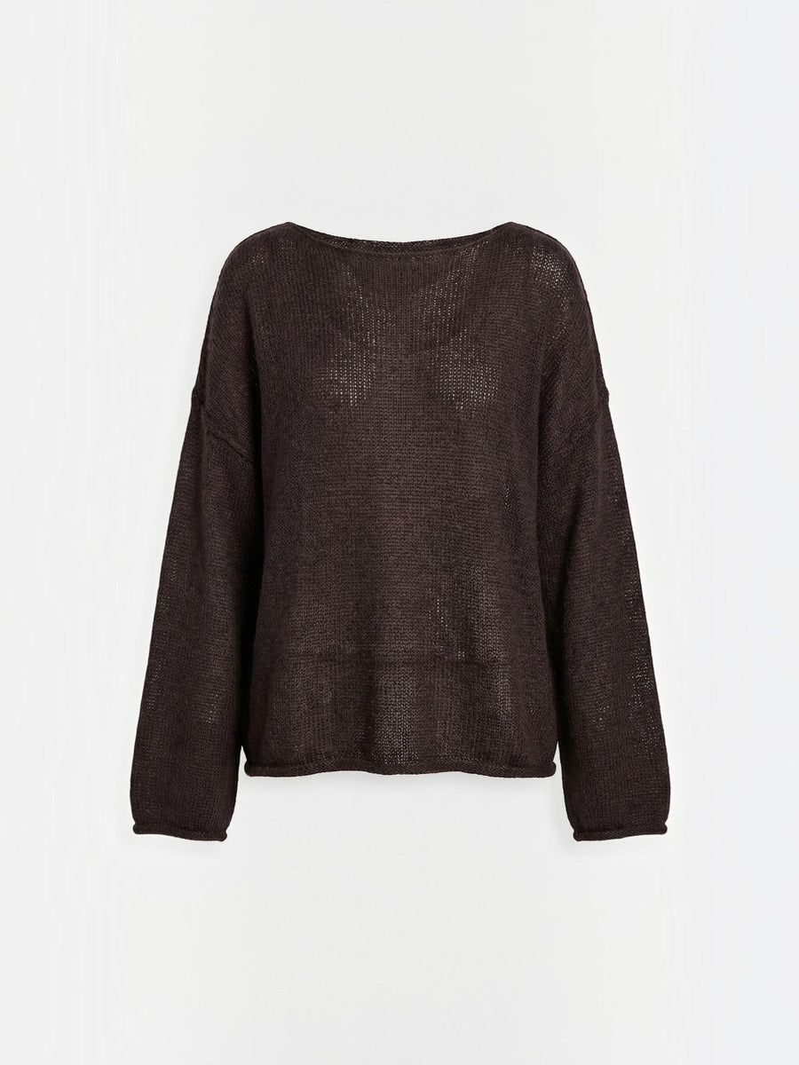 Pam Mohair Blend Open Knit Oversized Sweater