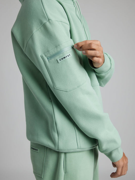Wiebke Airplane Mode Travel Hoodie with Eye Mask