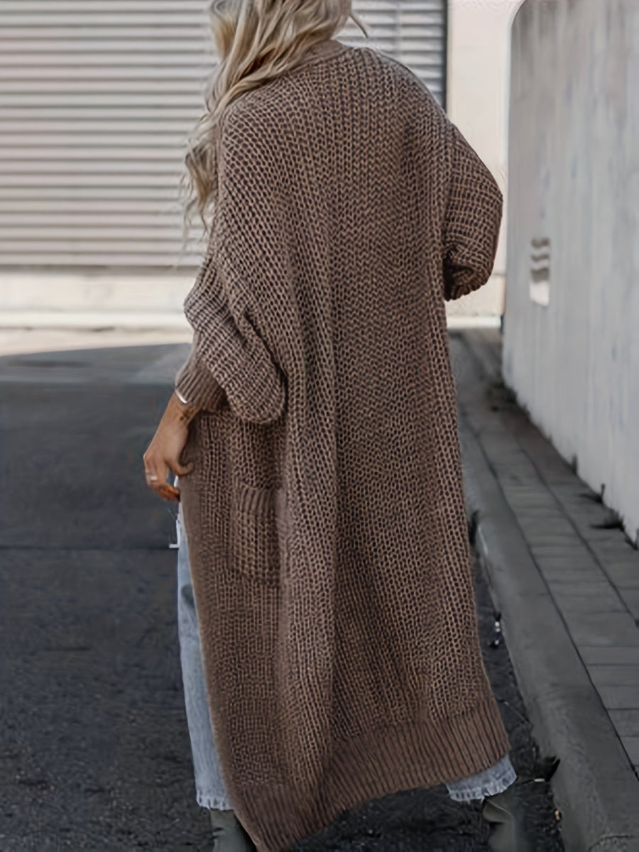 Rosalind Long Knit Cardigan with Pockets