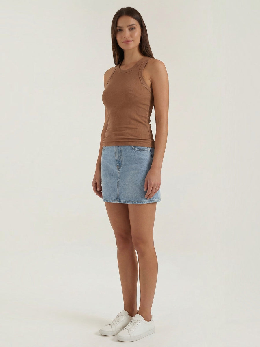 Evangeline Ribbed Racerback Tank Top