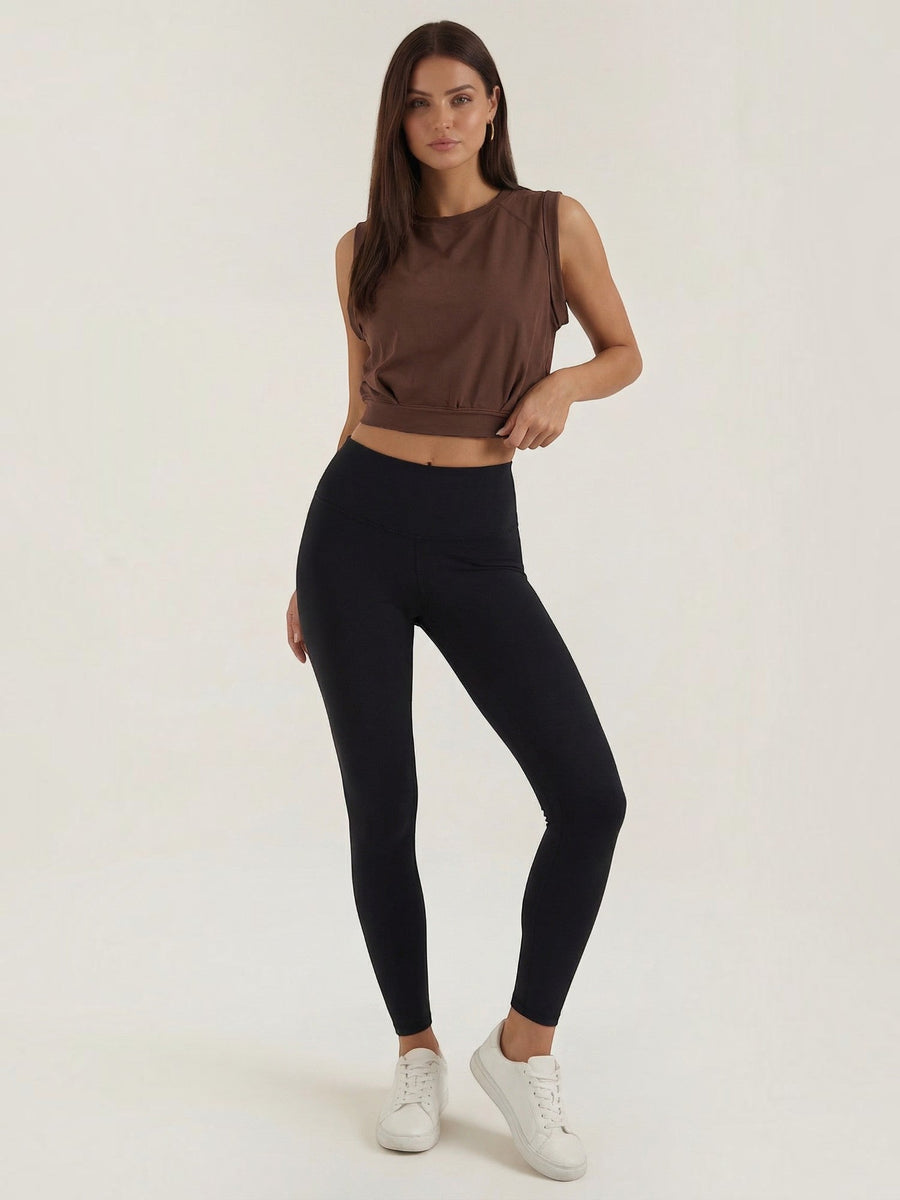 Faye Cotton Blend Crop Tank Top