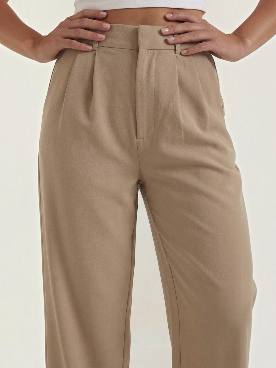 Emma Pleated High Waisted Wide Leg Pants