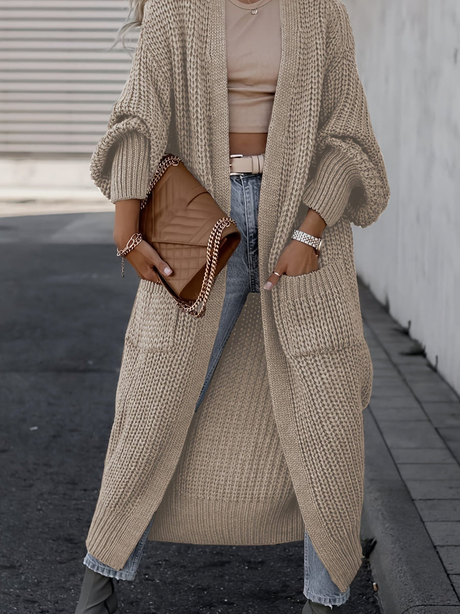 Rosalind Long Knit Cardigan with Pockets