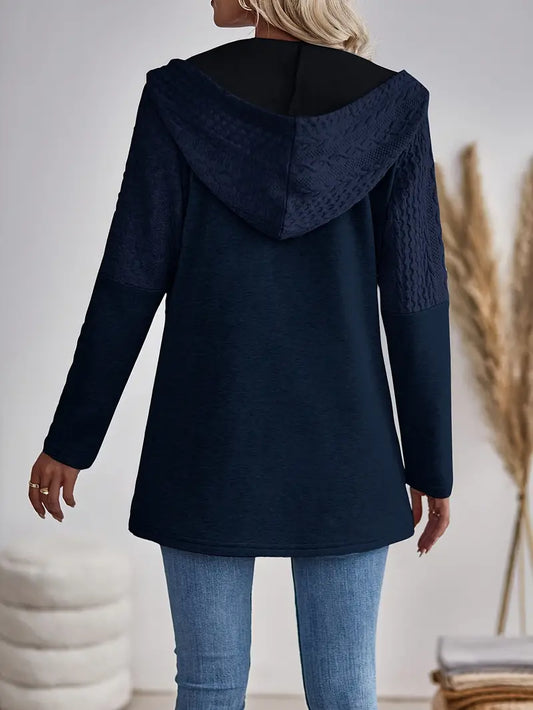 Maelle Knit Zip Up Hoodie