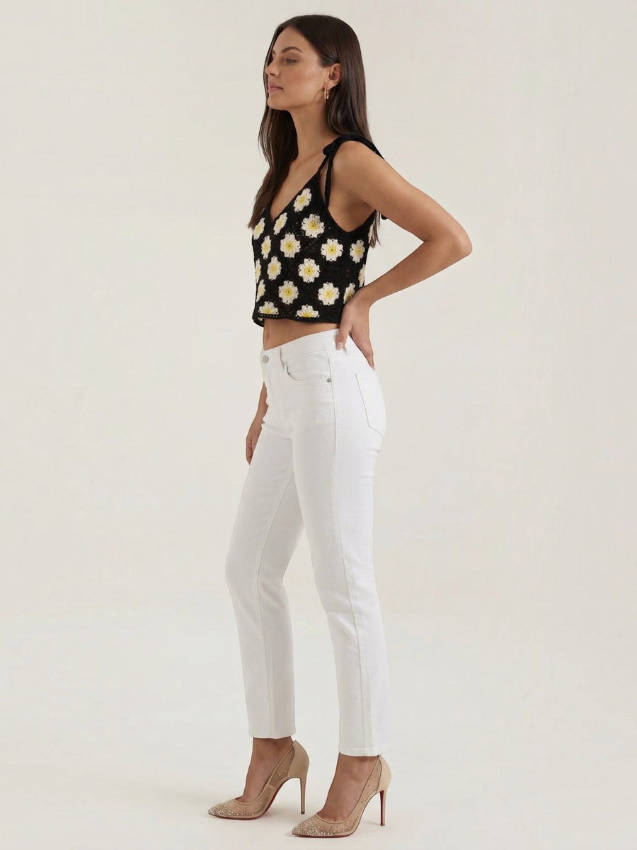 Gretchen Floral Crochet Cami Top