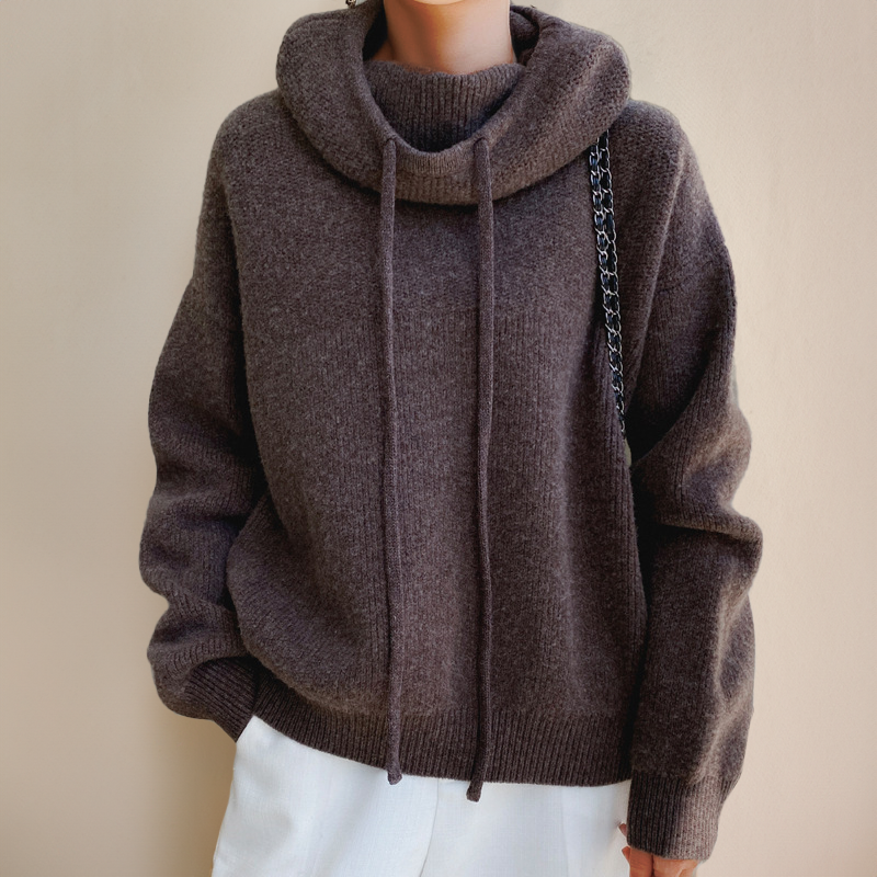 Marlou Oversized Hooded Knit Sweater