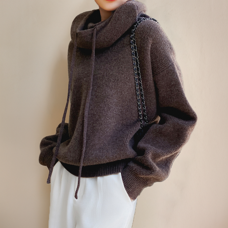 Marlou Oversized Hooded Knit Sweater