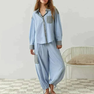 Liva - Women's checked pyjamas