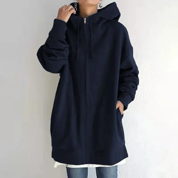 Aaleyah Oversized Insulated Zip Hoodie Jacket