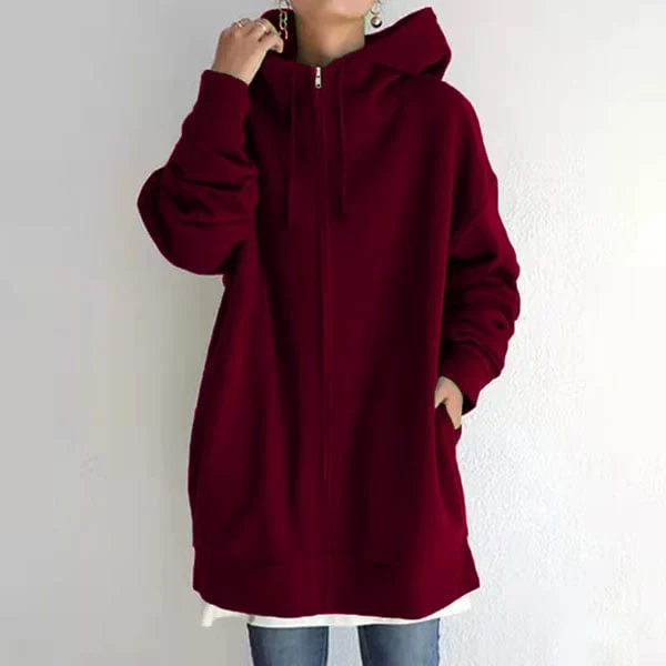 Aaleyah Oversized Insulated Zip Hoodie Jacket