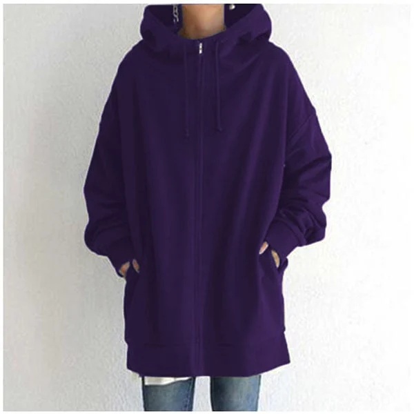 Aaleyah Oversized Insulated Zip Hoodie Jacket